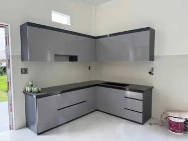 Tủ Bếp Chữ L Hiện Đại Đẹp | Thi Công Nội Thất Uy Tín Bình Chánh