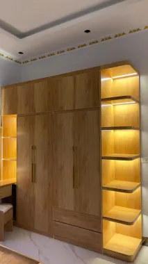 Tủ Quần Áo Nhựa Ecoplast 6 Cánh Kịch Trần Kết Hợp Bàn Trang Điểm Hiện Đại