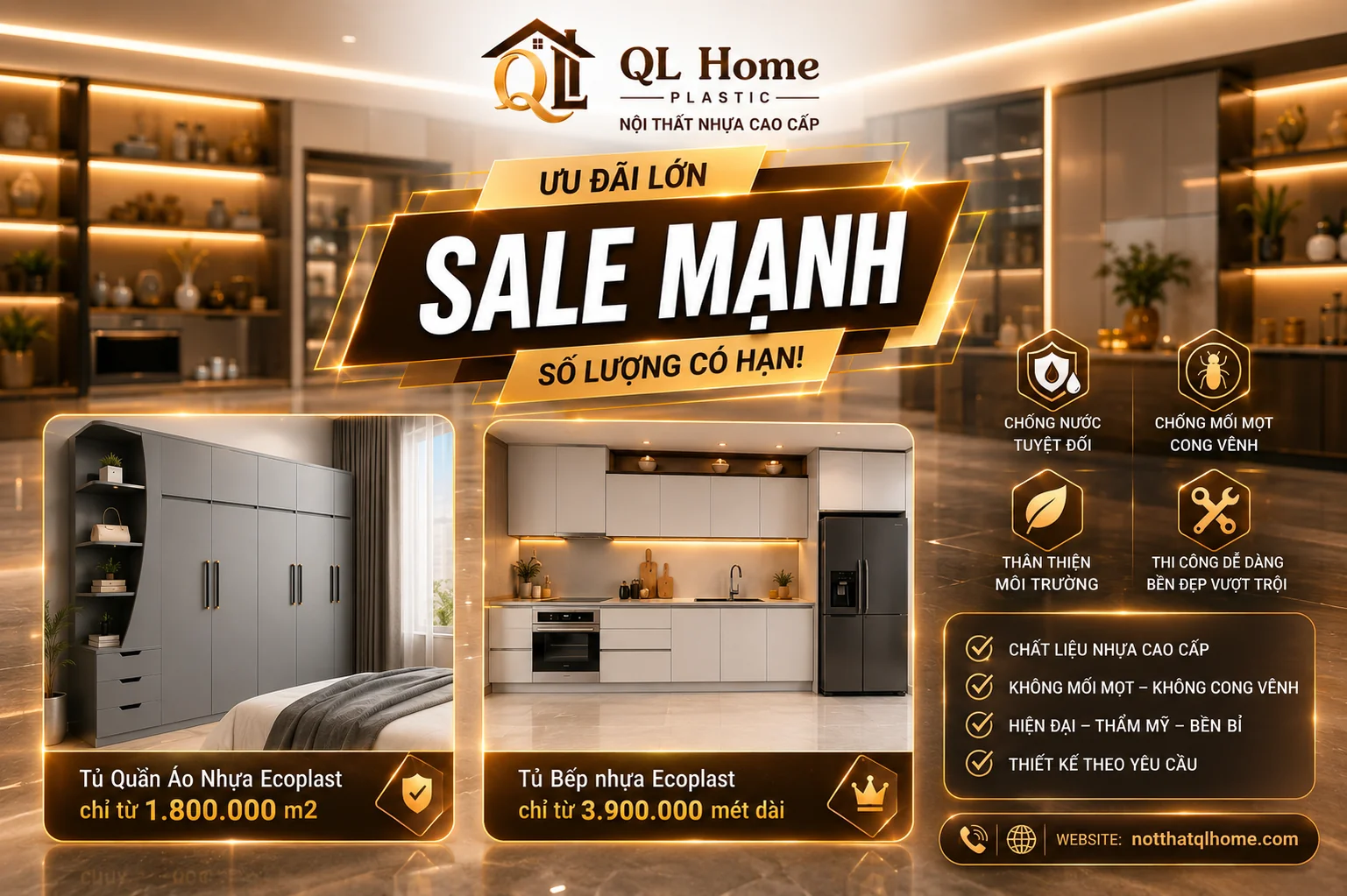 Nội Thất QL Home Plastic - Nhi Web 0582611569