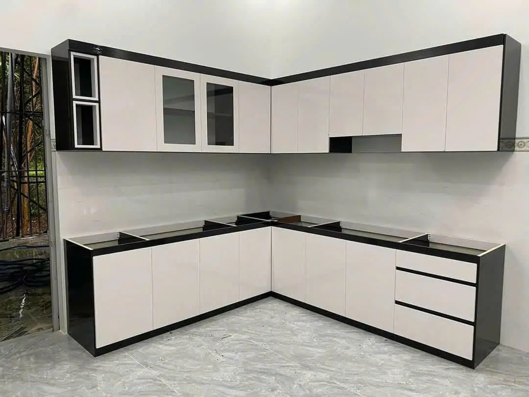 Mẫu Tủ Bếp Chữ L Hiện Đại, Sang Trọng - Nội Thất QL Home